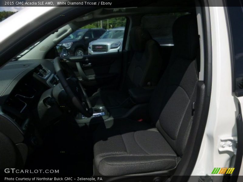 White Diamond Tricoat / Ebony 2015 GMC Acadia SLE AWD