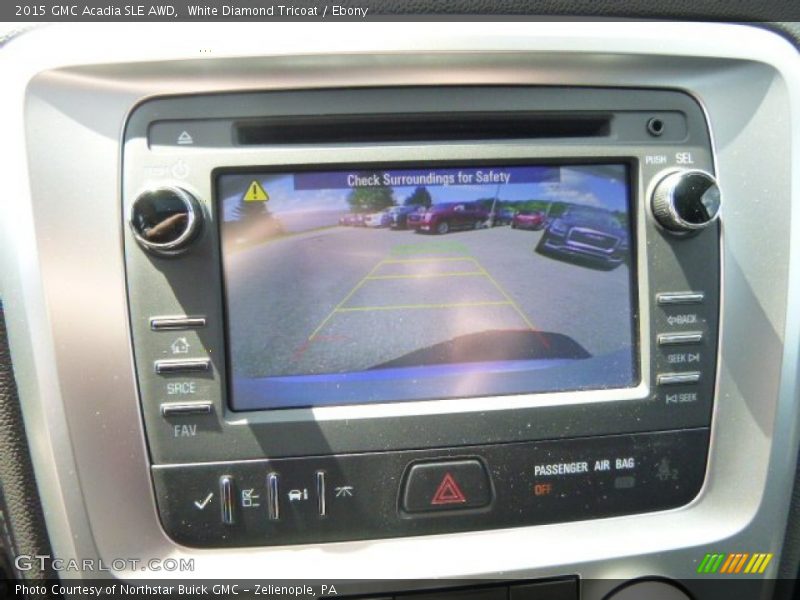 White Diamond Tricoat / Ebony 2015 GMC Acadia SLE AWD