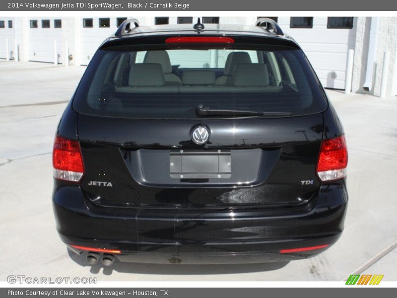 Black / Cornsilk Beige 2014 Volkswagen Jetta TDI SportWagen