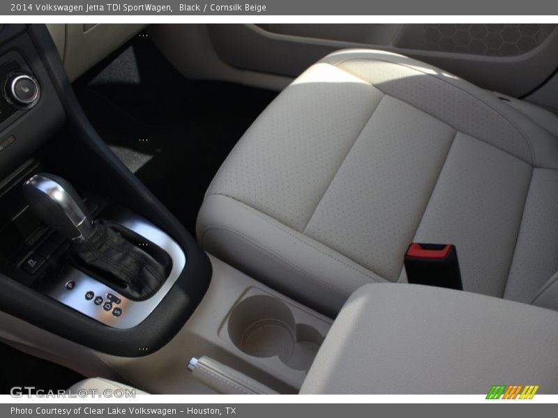 Black / Cornsilk Beige 2014 Volkswagen Jetta TDI SportWagen