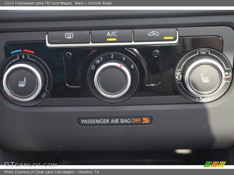 Black / Cornsilk Beige 2014 Volkswagen Jetta TDI SportWagen