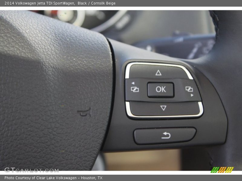 Black / Cornsilk Beige 2014 Volkswagen Jetta TDI SportWagen