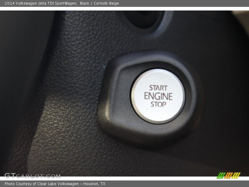 Black / Cornsilk Beige 2014 Volkswagen Jetta TDI SportWagen