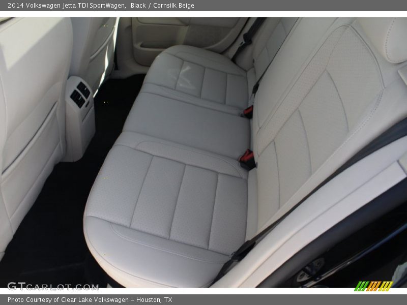 Black / Cornsilk Beige 2014 Volkswagen Jetta TDI SportWagen