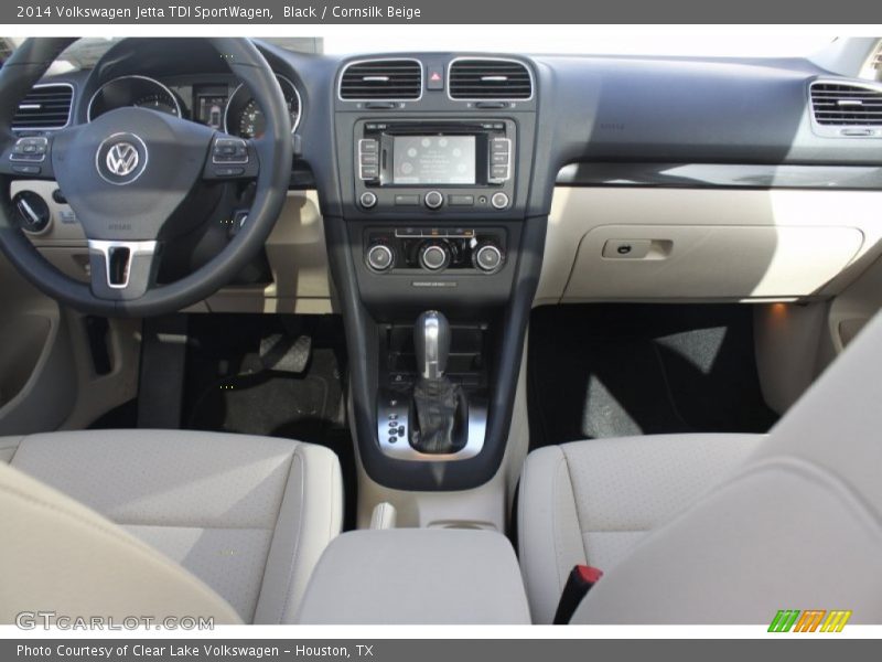 Black / Cornsilk Beige 2014 Volkswagen Jetta TDI SportWagen