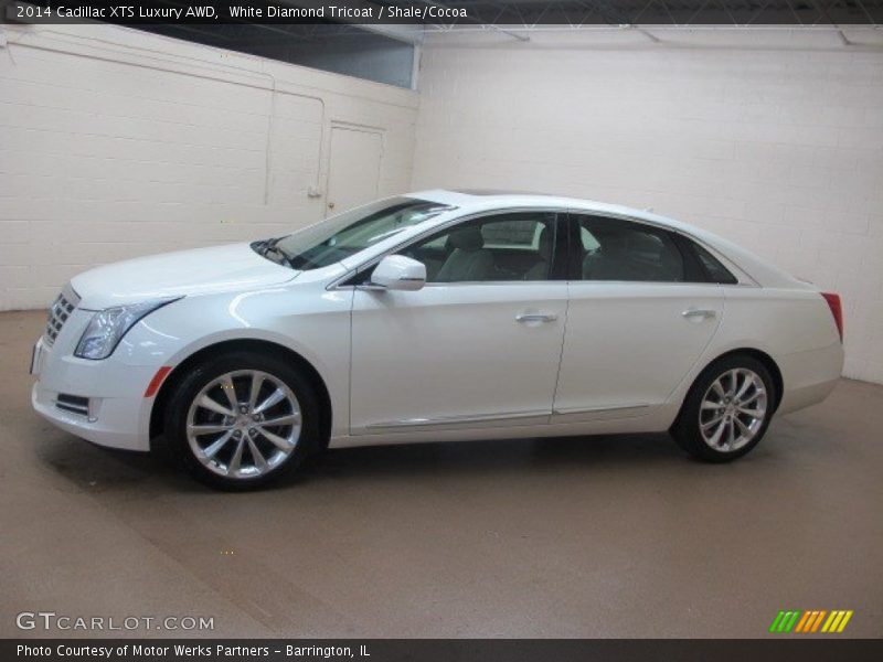 White Diamond Tricoat / Shale/Cocoa 2014 Cadillac XTS Luxury AWD