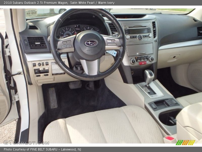  2010 Outback 2.5i Premium Wagon Warm Ivory Interior