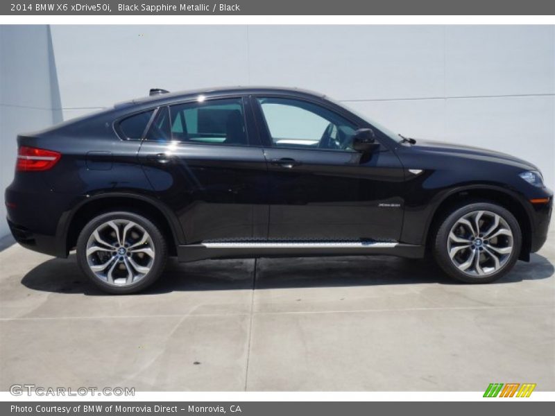 Black Sapphire Metallic / Black 2014 BMW X6 xDrive50i