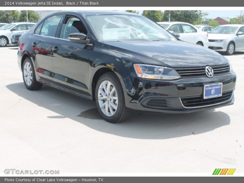 Black / Titan Black 2014 Volkswagen Jetta SE Sedan