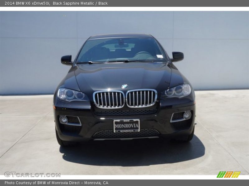 Black Sapphire Metallic / Black 2014 BMW X6 xDrive50i