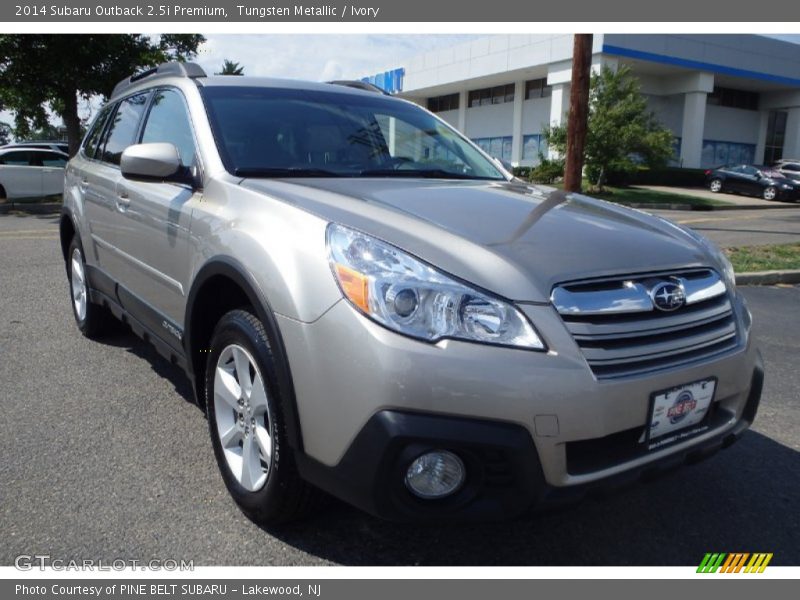 Tungsten Metallic / Ivory 2014 Subaru Outback 2.5i Premium