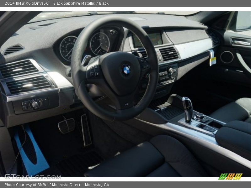 Black Sapphire Metallic / Black 2014 BMW X6 xDrive50i