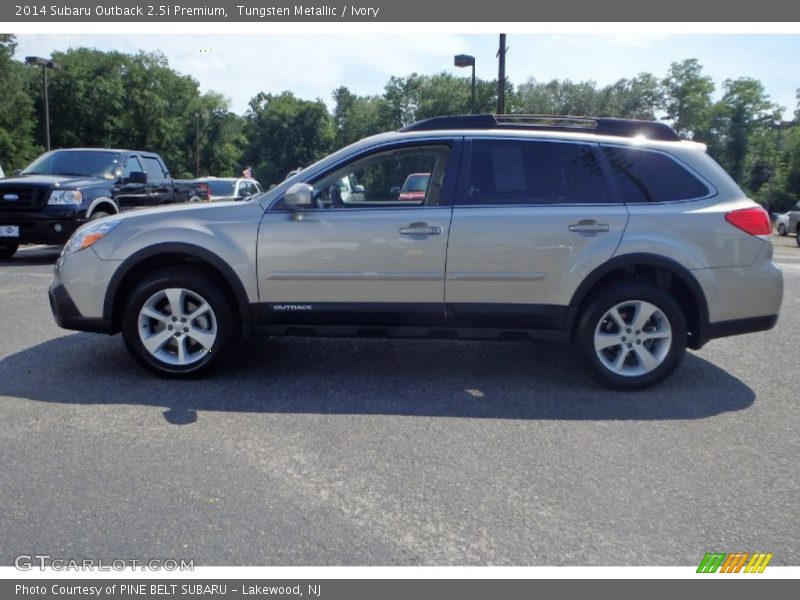 Tungsten Metallic / Ivory 2014 Subaru Outback 2.5i Premium