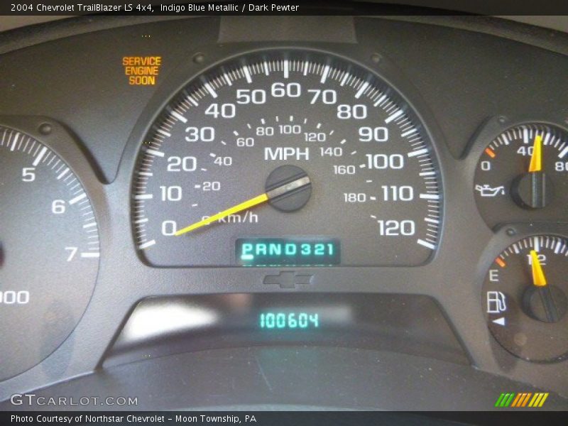 Indigo Blue Metallic / Dark Pewter 2004 Chevrolet TrailBlazer LS 4x4