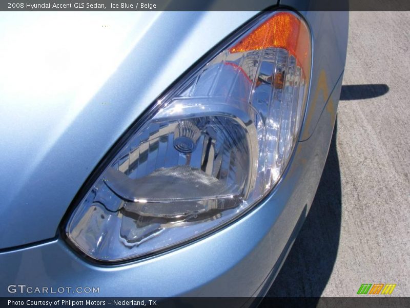 Ice Blue / Beige 2008 Hyundai Accent GLS Sedan