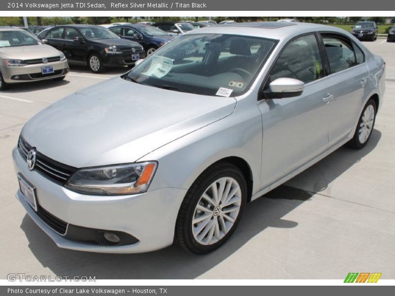 Reflex Silver Metallic / Titan Black 2014 Volkswagen Jetta TDI Sedan