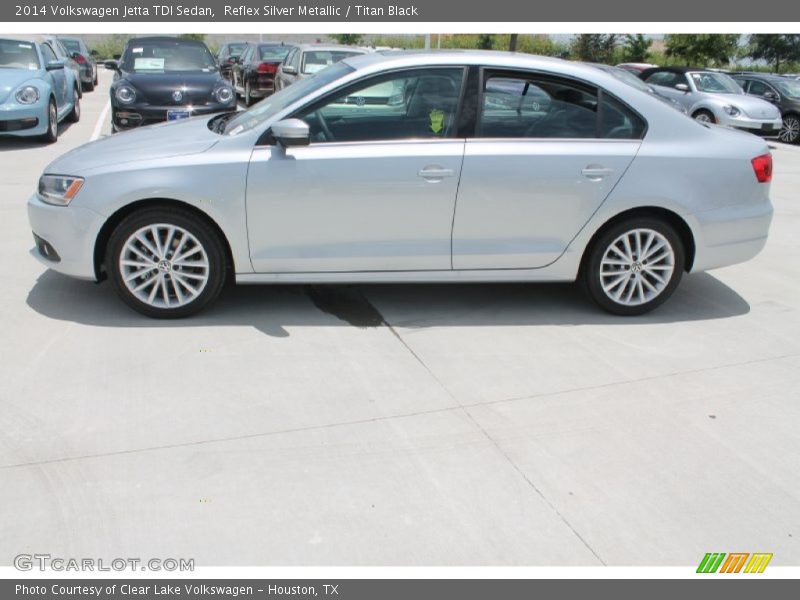Reflex Silver Metallic / Titan Black 2014 Volkswagen Jetta TDI Sedan