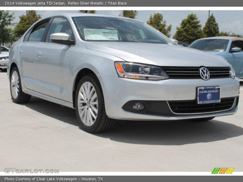 Reflex Silver Metallic / Titan Black 2014 Volkswagen Jetta TDI Sedan