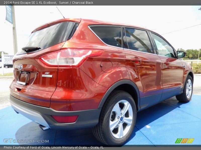 Sunset / Charcoal Black 2014 Ford Escape SE 1.6L EcoBoost