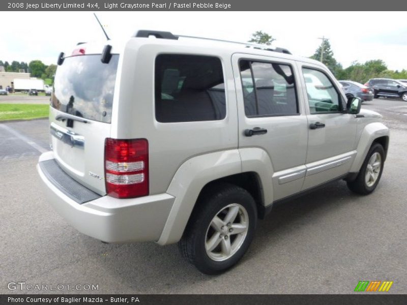Light Graystone Pearl / Pastel Pebble Beige 2008 Jeep Liberty Limited 4x4