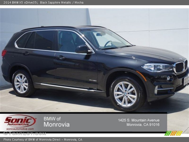 Black Sapphire Metallic / Mocha 2014 BMW X5 xDrive35i