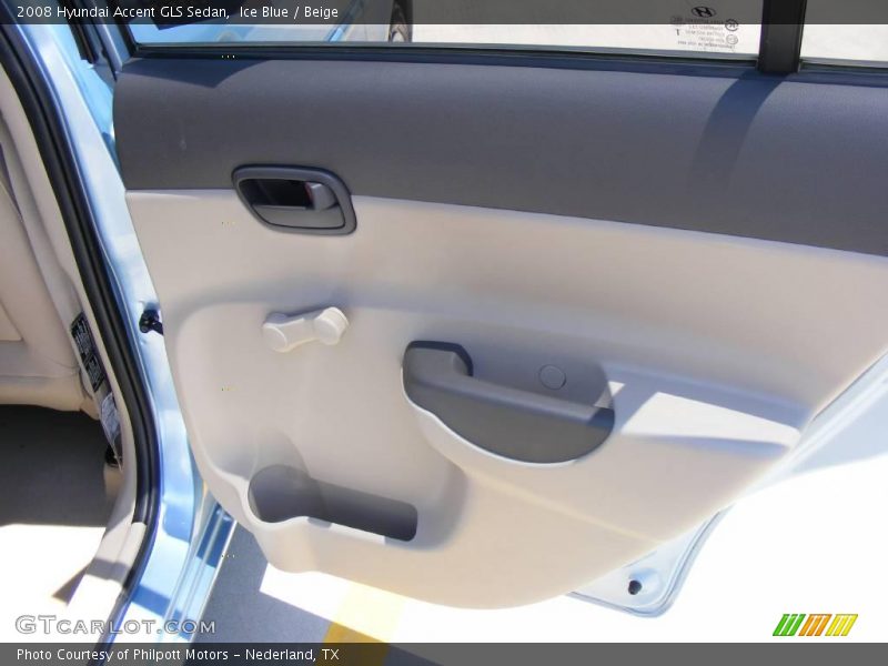 Ice Blue / Beige 2008 Hyundai Accent GLS Sedan