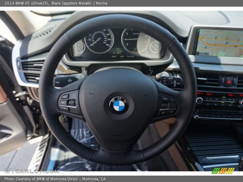 Black Sapphire Metallic / Mocha 2014 BMW X5 xDrive35i