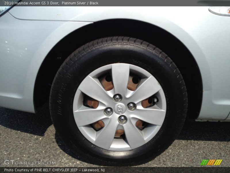 Platinum Silver / Black 2010 Hyundai Accent GS 3 Door