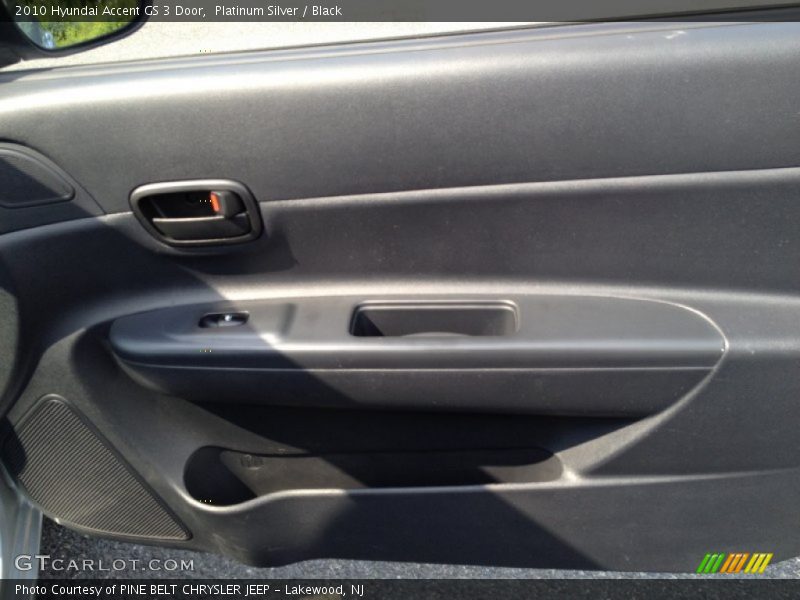 Platinum Silver / Black 2010 Hyundai Accent GS 3 Door