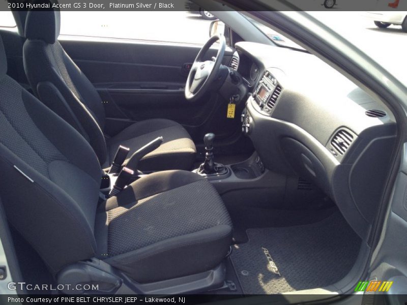 Platinum Silver / Black 2010 Hyundai Accent GS 3 Door