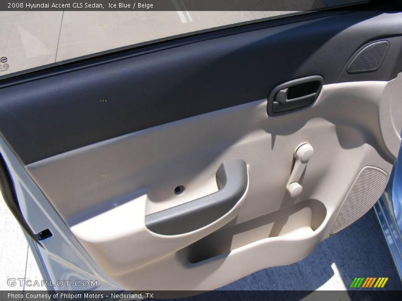 Ice Blue / Beige 2008 Hyundai Accent GLS Sedan