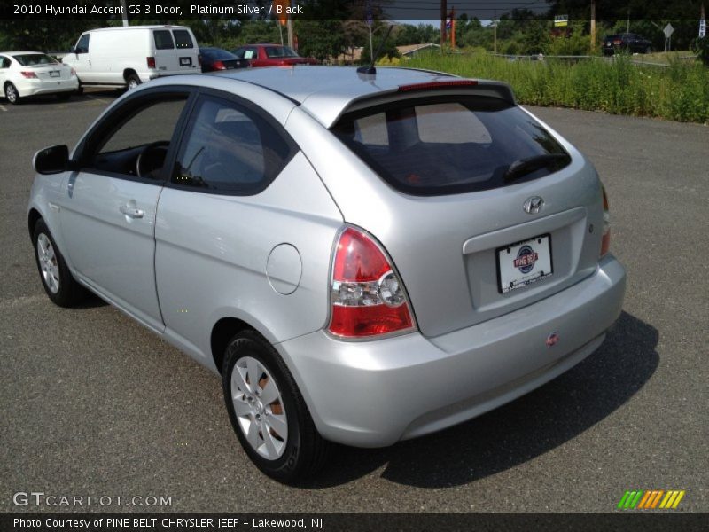 Platinum Silver / Black 2010 Hyundai Accent GS 3 Door
