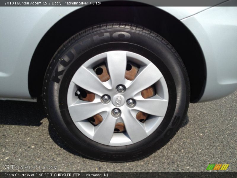 Platinum Silver / Black 2010 Hyundai Accent GS 3 Door