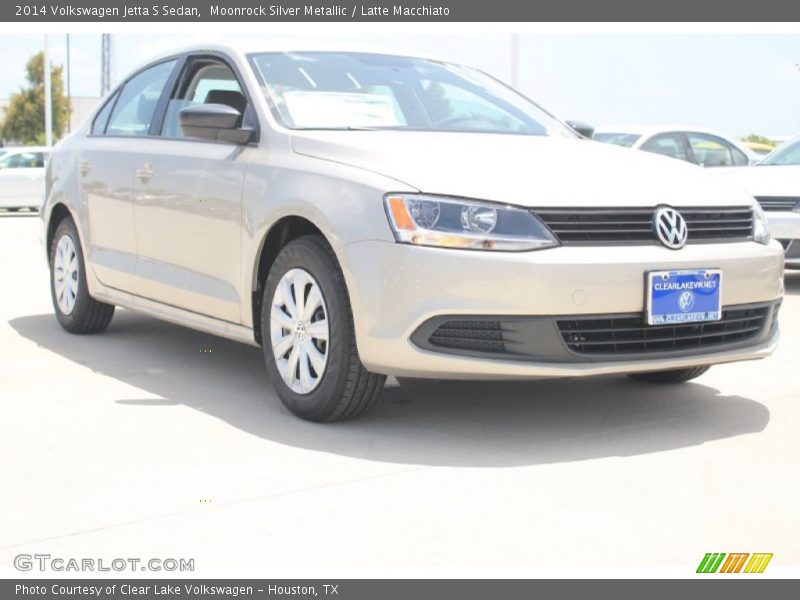 Moonrock Silver Metallic / Latte Macchiato 2014 Volkswagen Jetta S Sedan