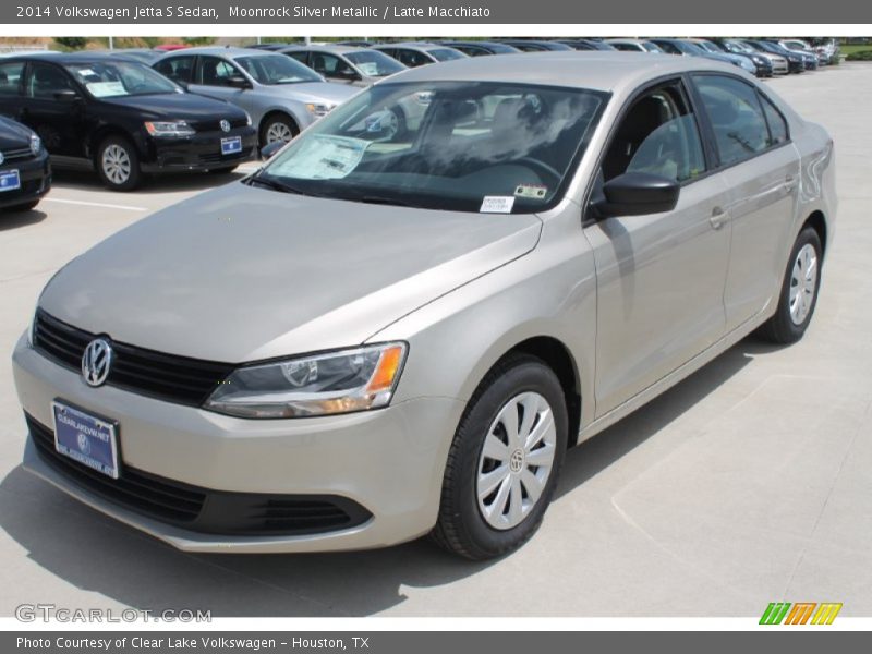 Moonrock Silver Metallic / Latte Macchiato 2014 Volkswagen Jetta S Sedan