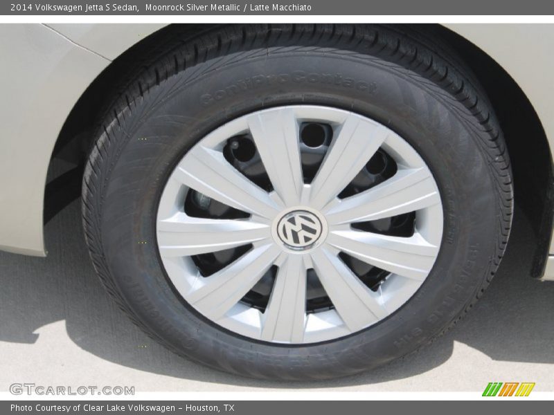Moonrock Silver Metallic / Latte Macchiato 2014 Volkswagen Jetta S Sedan
