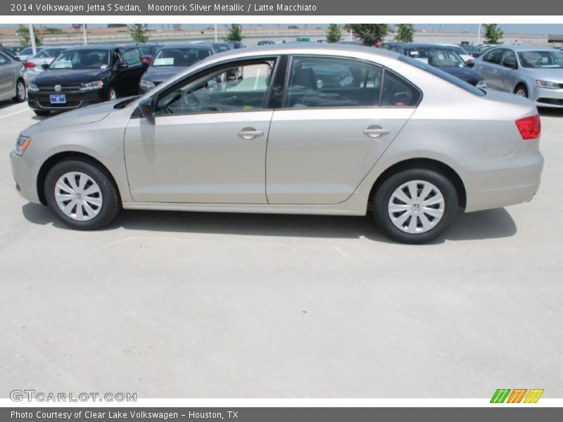 Moonrock Silver Metallic / Latte Macchiato 2014 Volkswagen Jetta S Sedan
