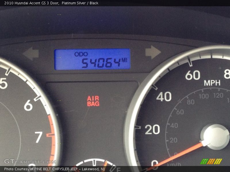 Platinum Silver / Black 2010 Hyundai Accent GS 3 Door