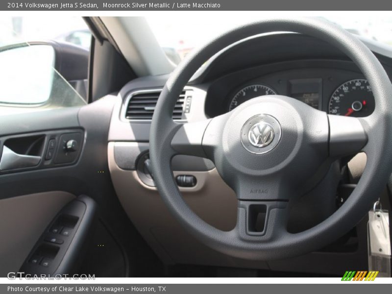 Moonrock Silver Metallic / Latte Macchiato 2014 Volkswagen Jetta S Sedan