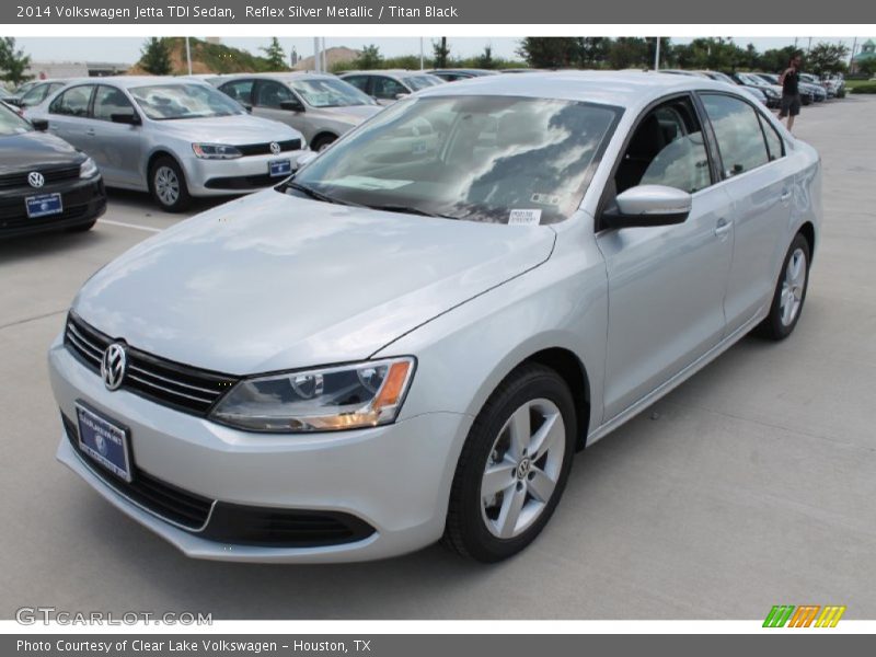 Reflex Silver Metallic / Titan Black 2014 Volkswagen Jetta TDI Sedan