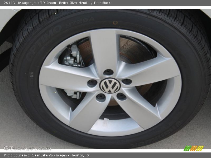 Reflex Silver Metallic / Titan Black 2014 Volkswagen Jetta TDI Sedan