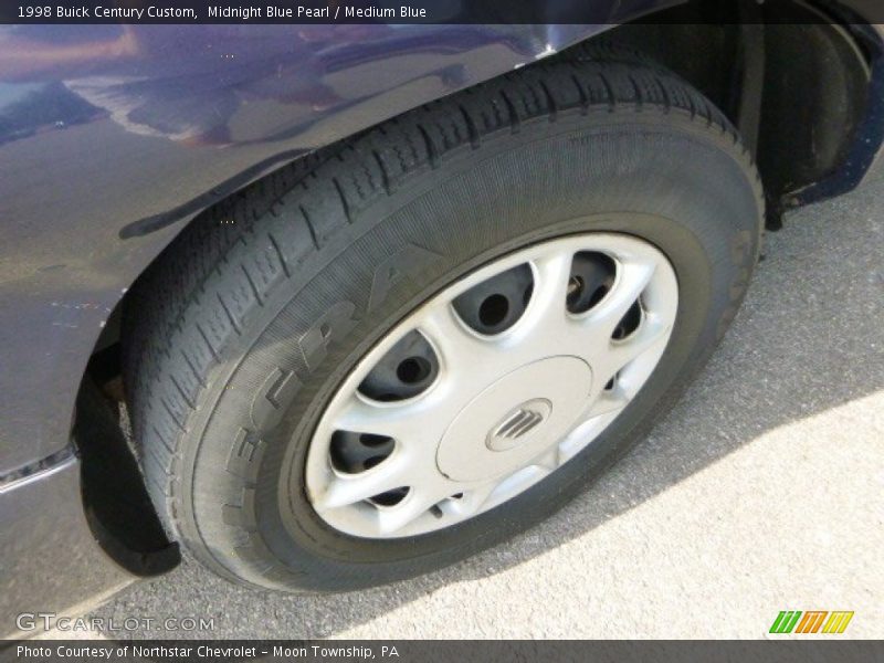 Midnight Blue Pearl / Medium Blue 1998 Buick Century Custom