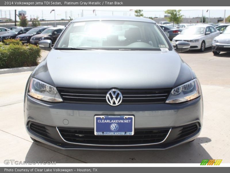 Platinum Gray Metallic / Titan Black 2014 Volkswagen Jetta TDI Sedan