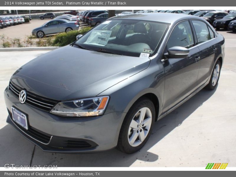 Platinum Gray Metallic / Titan Black 2014 Volkswagen Jetta TDI Sedan