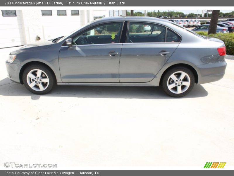 Platinum Gray Metallic / Titan Black 2014 Volkswagen Jetta TDI Sedan
