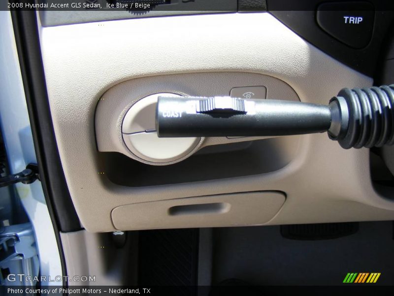 Ice Blue / Beige 2008 Hyundai Accent GLS Sedan
