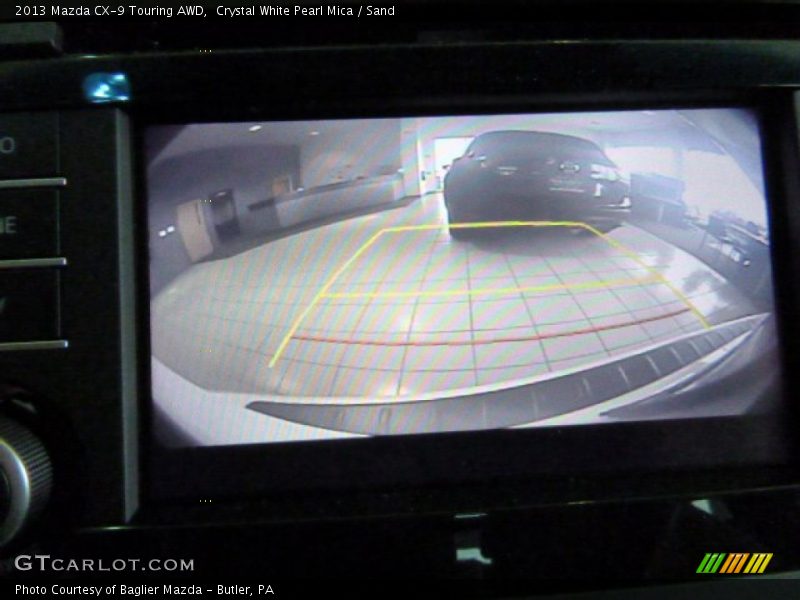 Crystal White Pearl Mica / Sand 2013 Mazda CX-9 Touring AWD