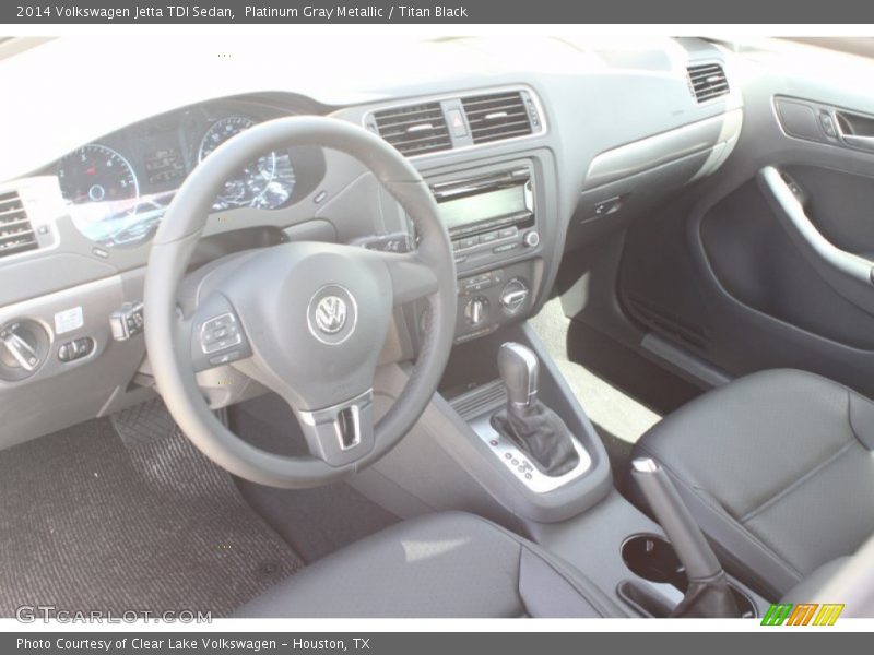 Platinum Gray Metallic / Titan Black 2014 Volkswagen Jetta TDI Sedan