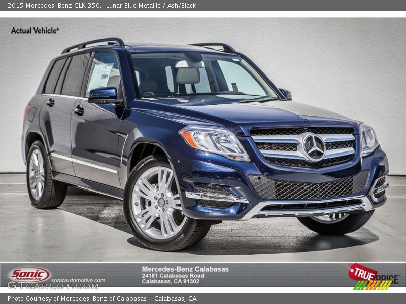 Lunar Blue Metallic / Ash/Black 2015 Mercedes-Benz GLK 350