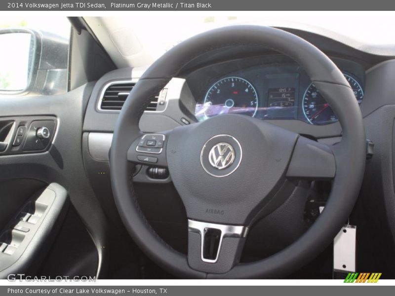 Platinum Gray Metallic / Titan Black 2014 Volkswagen Jetta TDI Sedan
